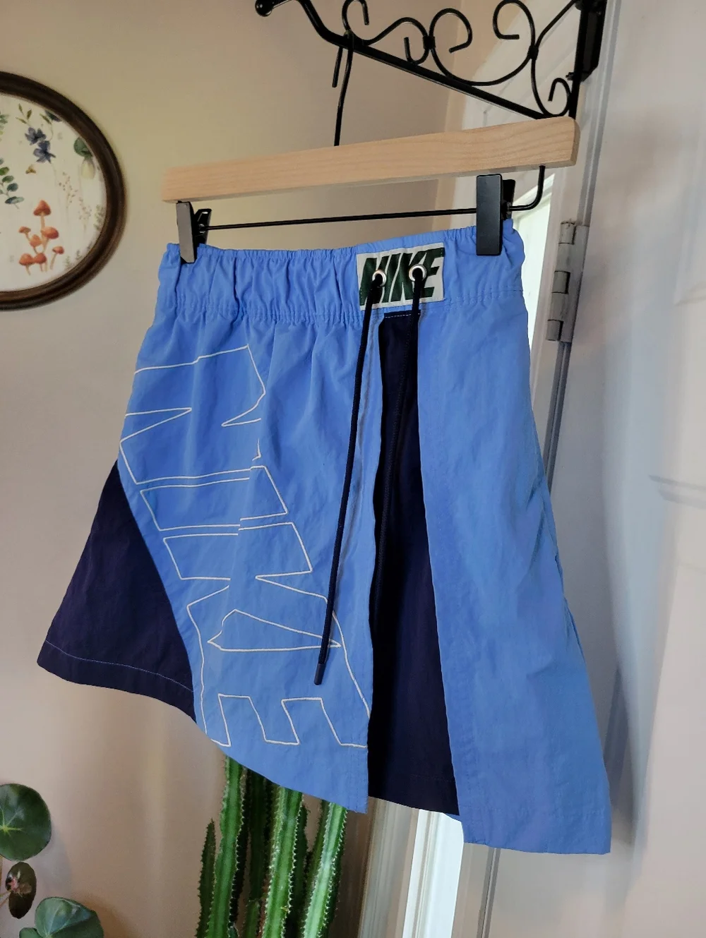 Nike Sportswear x Nike United Women's Blue Layerd Tracksuit Skirt, Size Small
